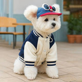 Adjustable Pet Visor Baseball Hat Multiple Patterns Denim Bow Bear Fruit Print Small Breed Dog Sun Protection Headwear