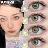 1 Pair Korean Color Contact Lenses with Natural Eye Contact Lenses Blue Brown Green Lenses Pupils Beauty Color lens