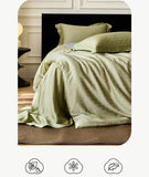 Popxstar  Nordic Silk Bedding Set 4pcs Luxury Lyocell Duvet Cover Set Flat Sheets Set 2 Pillowcases Twin Double Queen Size Bed Linen Set