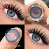 1 Pair Brown Gray Contact Lenses Colored Contact Lenses for Eyes Colorful Eye Contacts Natural Blue Lens Fashion Pupils