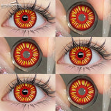 Popxstar   Contact Lenses for Eyes 2pcs Anime Cosplay Colored Lenses Crazy Halloween Lenses Contact Lens Beauty Eye Makeup