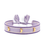 popxstar Hand Woven Bracelets Adjustable Studded Stars Bracelet Fashion Jewelry Gifts