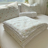 Popxstar  Pure Cotton Summer Cooling Duvet 1-Piece Lace Soybean Fiber Airable Cover