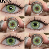 Popxstar NEW Color Contact Lenses for Eyes Cosmetics Blue Contact Lenses Brown High Quality Natural Contact Lenses Gray  Lenses