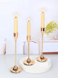 Popxstar 3Pcs/Set European style Metal Candle Holders Candlestick Fashion Wedding Table Candle Stand Exquisite Candlestick Christmas Tabl