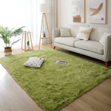 Popxstar White Fluffy Hall Carpet Modern Living Room Bedroom Home Decor Large Mats Thickened Non-Slip Girl Children's Room Pink Furry Rug