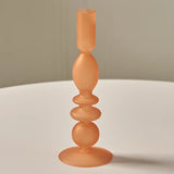 Popxstar 1pc Matte Glass Candle Holders Home Decoration Candlestick Birthday Candle Holder Dining Table Decoration Candle Home Decore