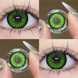 2Pieces Color Contact Lenses Bueatiful Pupil Cosmetic Circle Lens Yearly Cosplay Colour Contacts