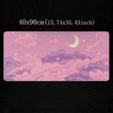 Popxstar Pink Mouse Pad Skyscape Large Mousepad 90x40 Gaming Accessories Pads Rubber Computer Desk Mat Xxl Extended Mouse Mats