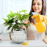 Popxstar 6 Colors Christmas Decor Disco Ball Planter Vase Wall Hanging Planter Pot Flower Pots Rope Hanging Flowerpot Balcony Home Decor