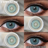 1 Pair Natural Eyes Color Contact Lenses for Eyes Brown Gray Beauty Pupils Blue Contacts Lens Yearly Cosmetic Lens