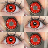 Popxstar   Contact Lenses for Eyes 2pcs Anime Cosplay Colored Lenses Crazy Halloween Lenses Contact Lens Beauty Eye Makeup