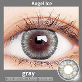 Popxstar  -1 Pair/2PCS 11 Colors Lenses Multi-coloured Contact Lenses for Eyes Comestic Beauty Pupils Myopia Color Lens Blue Gray