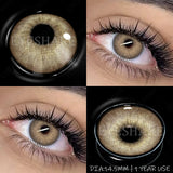 Yearly Use black Color Contact Lenses Cosmetic Natural Contact Lenses Soft Eye Lenses Beauty Pupils 1 Pair 14.2mm