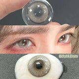 Popxstar  -Glaze Series Contact Lenses for Eyes Color Beauty Pupils Natural Eye Lenses for Myopia 2pcs Brown Green Blue Makeup Lens