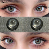 Popxstar Color Contact Lenses with Diopters Myopia Green Color Lens Eyes Purple Lenses Graduated Blue Lenses