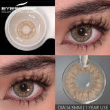 Popxstar  1 pair Colored Contact Lenses for big Eyes Natural Eye Lenses Gray Contact Green Lenses Blue Lenses Fashion Lenses