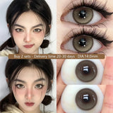2pcs/Pair Cosmetic Contact Lens Natural Contact Lenses For Eyes Prescription with Diopter Large Diameter Eye Lens