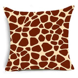 45x45cm Home Decor Animal Print Pillow Cover Leopard Tiger Zebra Cattle Cushion Cover for Living Room Sofa Decor Pillowcase