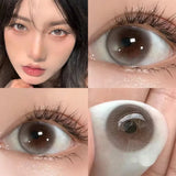Popxstar 1 Pair/2pcs Lenses Bubble Series Contact Lenses for Eyes Fashion Natural Pupils Beauty Color Lens Eyes Myopia Lenses
