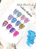 Autumn Winter Blue Black Red Glass Bead Crystal Cat Eye Gel Nail Polish New Whitening High Density Sparkling Nail