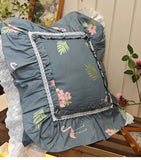 1 Piece Decorative Pillowcases Ruffle Design Pillow Cover Rustic Lace Pillowcase Bed Princess Throw Pillow Case