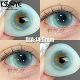 Popxstar  Color Contact Lenses 2Pcs New Product Myopia Degree 0 to -8.00 Cosplay Anime Purple Green Lenses Soft Lens