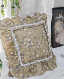 1 Piece Decorative Pillowcases Ruffle Design Pillow Cover Rustic Lace Pillowcase Bed Princess Throw Pillow Case