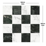 Peel And Stick Backsplash - 10 Sheets 3D Adhesive Peel And Stick Tile Backsplash for Kitchen, Bathroom, Wall Tile, Checkered