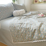 Popxstar  Pure Cotton Summer Cooling Duvet 1-Piece Lace Soybean Fiber Airable Cover