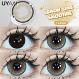 Popxstar 15mm Big Diameter Black Lenses 14.5mm Lenses  Colored Contact Lenses for Eyes Big Eye Lenses Natural Look Lenses