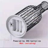 Popxstar  1PC Indoor Iron Wire Cage Design Night Light,Battery-Powered LED Lamp, Decorative Table Lighting for Bedroom, Living Room