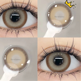 Popxstar 1 Pair Colored Contact Lenses with Degree Myopia Eye Lenses Gray Contact Blue Lens Green Eye Lenses