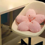 Popxstar Ins Pink Cherry Petals Pillow Girl Bedroom Living Room Decor Bay Window Floor Seat Cushion Plush Tatami Cherry Blossom Cushion