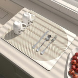 Popxstar Absorbent Tablecloth for Kitchen, Drying Mat, Kitchenware, Diatom Mud Pad, Coffee Machine Table Cloth, Kitchen Accessories