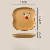 Popxstar  Exquisite and Beautiful Plates Ceramic Tableware Highend Feel Niche and Cute Breakfast Plates
