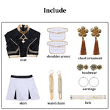 Popxstar Black Golden Rumi Zoey Mira Cosplay KPop Cosplay Costume Wig Women Suit Halloween Party Role Playing Outfit