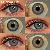 1 Pair Fashion Colored Contact Lenses for Eyes Gray Pupils Brown Natural Lens Colorful Cosmetic Beauty Pupils for Women