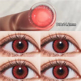 1pair/2pcs Blue Comic Eye Fashion Color Contact Lenses Lady with Eye Contact Soft Color Cosmetics Year with Natural Lenses