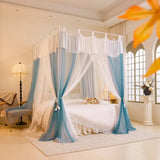 Summer Mosquito Net for Home Decor with Bracket Princess Palace Bed Tent for Girls Canopy 1.2m 1.5m 1.8m 2m Bed