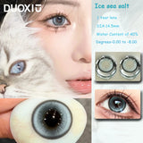 Popxstar  1Pair Color Contacts Lenses Myopic Prescription-0.00to-8.00 Gray Beauty Pupils Big Eyes Colored Makeup Lens Fast Delivery