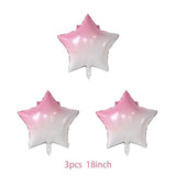 Popxstar  40Inch Colorful Gradient Number Balloon 0-9 Digit Foil Helium Balloon Butterfly Girl Birthday Party Decor Baby Shower Kids Gifts