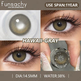 Popxstar  2pcs High Quality Color Contact Lenses for Eyes Cosmetic Gray Lenses Contact Fashion Beauty Pupil Eye Contacts Yearly