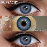 1 Pair Colored Pupils for Eyes Gray Eye Contacts Brown Natural Soft Lenses Beauty Pupils Women Makeup Yearly Cosmetics
