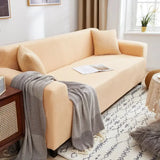 Popxstar Adjustable Elastic Sofa Cover Armchair Protector Corner L Shape Stretch Slipcovers Couch Cover 1/2/3/4/5 Seater  For Living Room