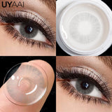 Popxstar  Contact Lenses Gray Cosmetic Eyes Colored Lens Natural Pupils Black Makeup Colored Pupils Beauty Black lenses Woman Makeup