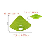Popxstar  Kitchen Sink Corner Drain Basket Shelf Fruit Vegetable Drain Basket Sink Drain Rack Sponge Holder Organizer Kitchen Accessories