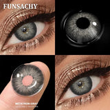 Popxstar   2pcs Hot Selling Colored Contact Lenses for Eyes Beauty Pupils Natural Brown Gray Lens Women Men Cosmetics  Yearly Use