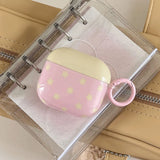 Popxstar  Lovely Pink Earphone Case For Apple AirPods Pro 2 Soft Cover Cute Yellow Star Pattern Silicone Protector For AirPods 1 2 3 4