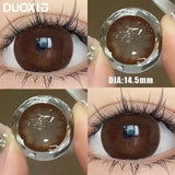 Popxstar  1Pair Color Colour Contacts Lenses Korea Natural Big Eye Brown Lenses Black Beauty Pupil Makeup Lenses Fast Shipping